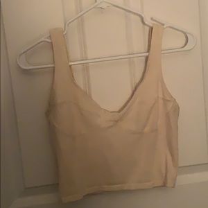 Pale Yellow Crop Top